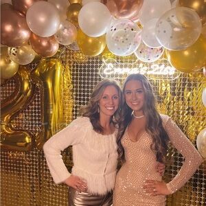 Sequin Nude Long Sleeve Dress